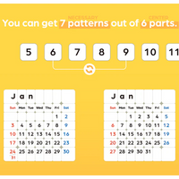ZCube + Tribox Calendar 7x7 (Magnetic)