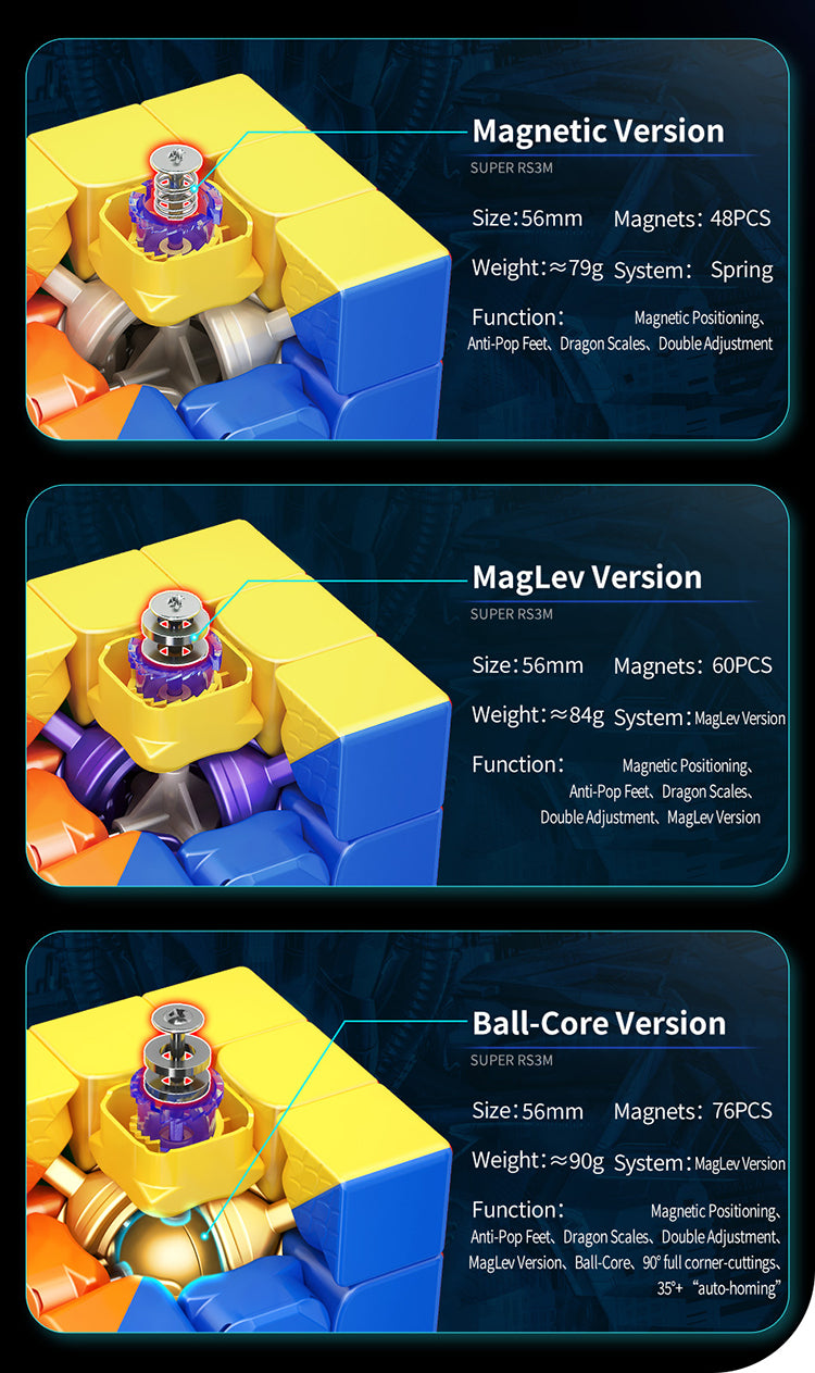 MOYU SUPER RS3M - Maglev + Magnetic Core