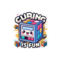 Justcube "Cubing is Fun" oversized tee