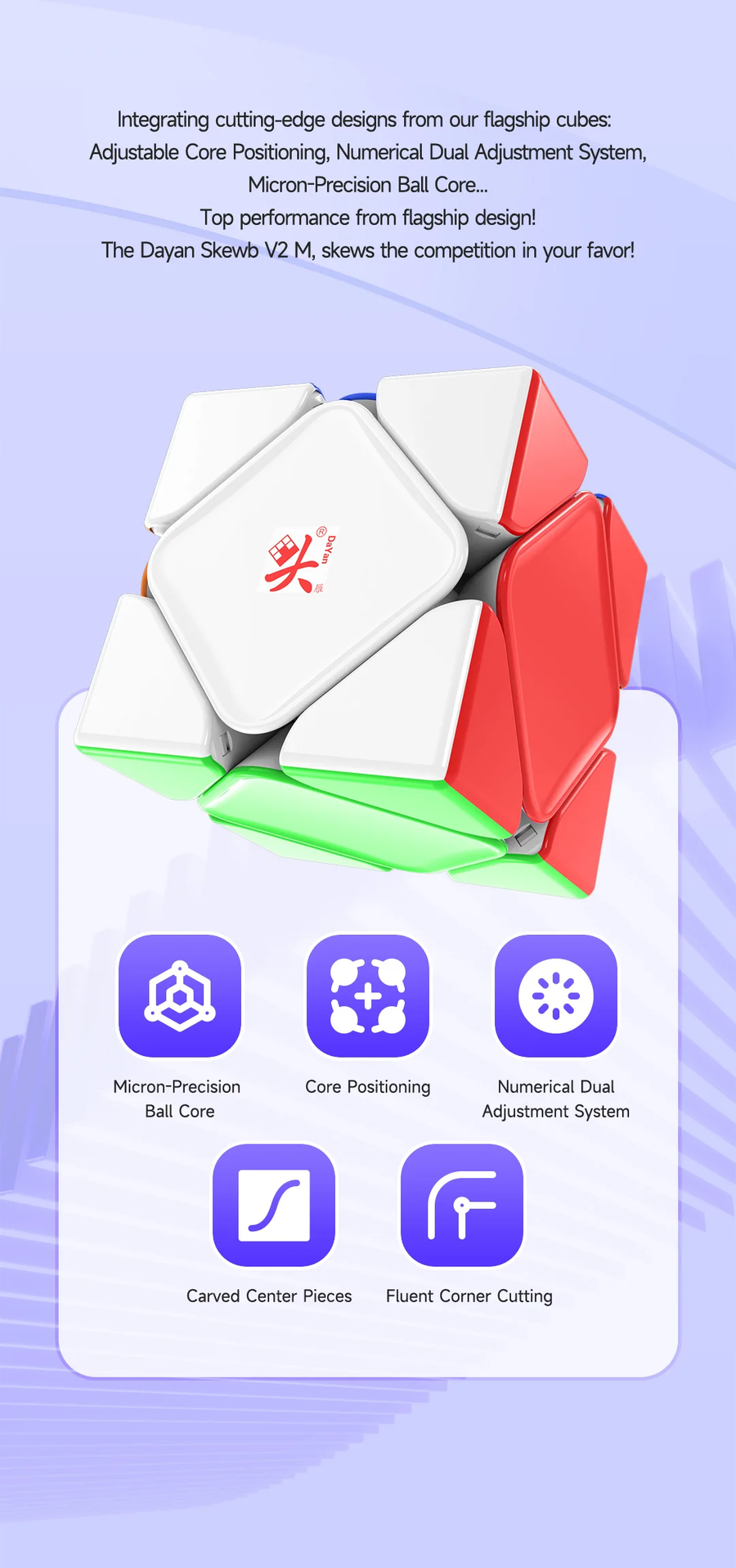 Dayan Skewb V2 (Standard Matte Spring / Maglev UV)