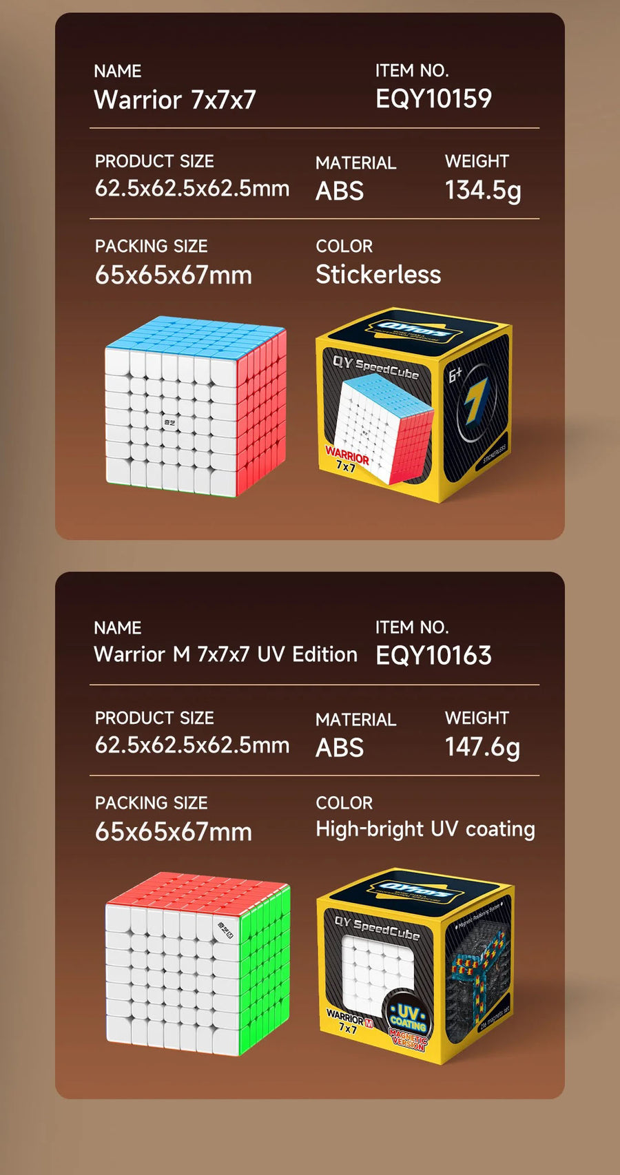 Qiyi Warrior M 7x7 UV