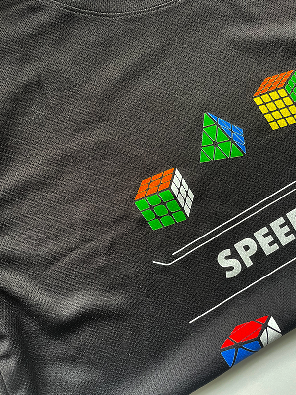 JP Speedcuber Cubes Shirt (Gray)