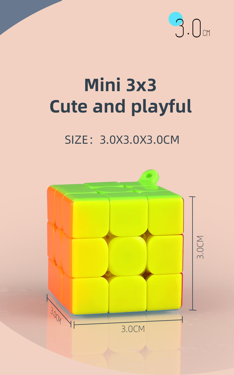 Qiyi - Mini 3x3 Key Ring