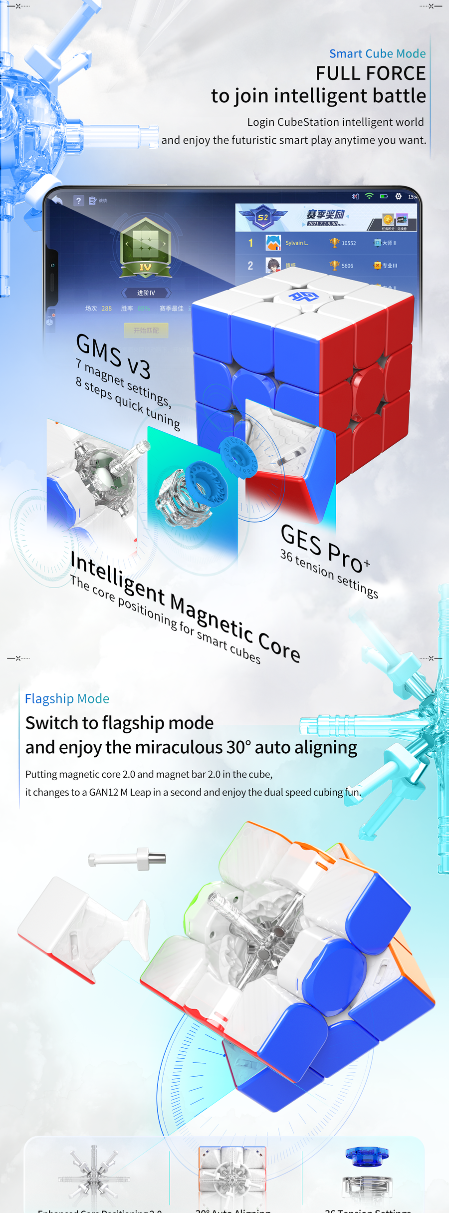 Gan12 M Maglev ( Frosted / UV )