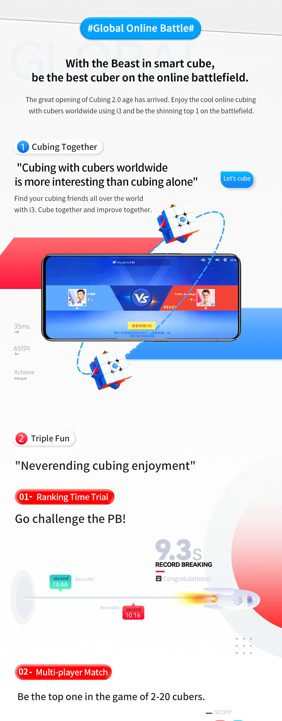 Gan356 i3 Smart Cube (UV)