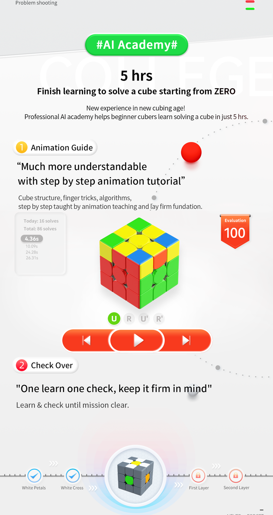 Gan356 i3 Smart Cube (UV)